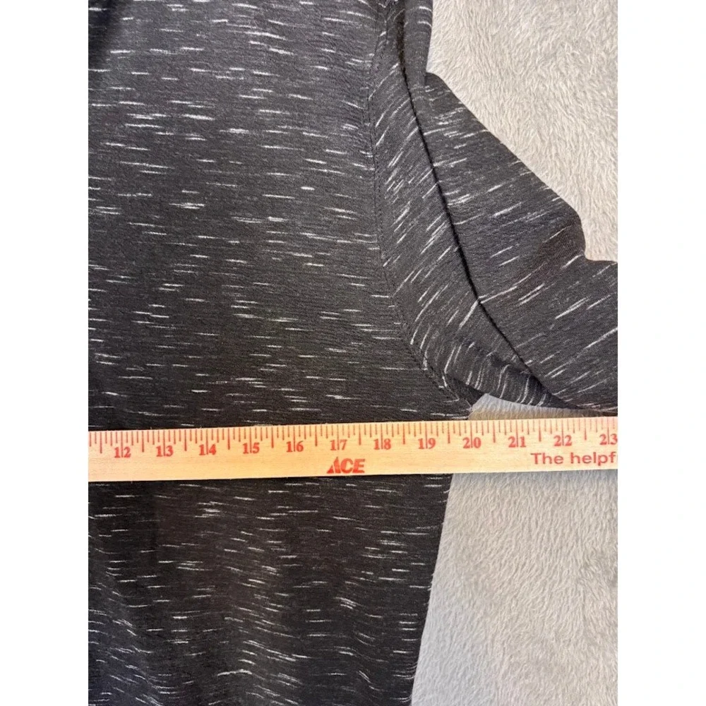 BKE Performance Mens Large Quarter Zip Pullover Gray Space Dye BK00054M Stretch